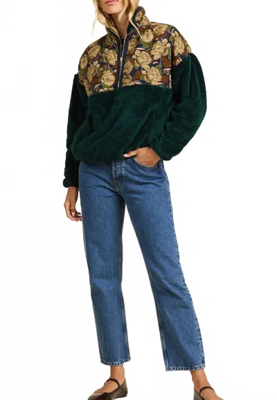 Trovata Casey Long Sleeve Pullover In Verbena Vail In Black