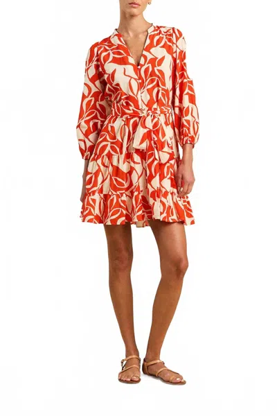 Trovata Celeste Dress In Red Amaranta In Multi