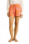 Trovata Charlie Linen Short In Amberglow In Pink