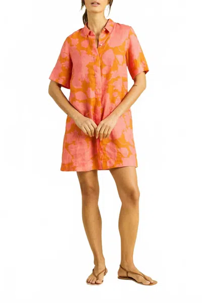 Trovata Dana Mini Dress In Amberglow In Orange