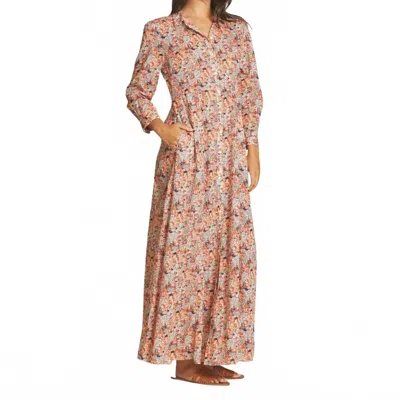 Trovata Eliot Maxi Dress In Beige In Multi
