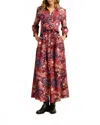 Trovata Eliot Maxi Dress In Berry Bloom In Multi
