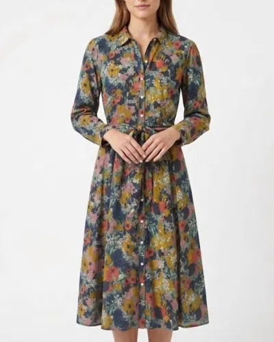Trovata Eliot Midi Dress In Deep Bramble In Multi