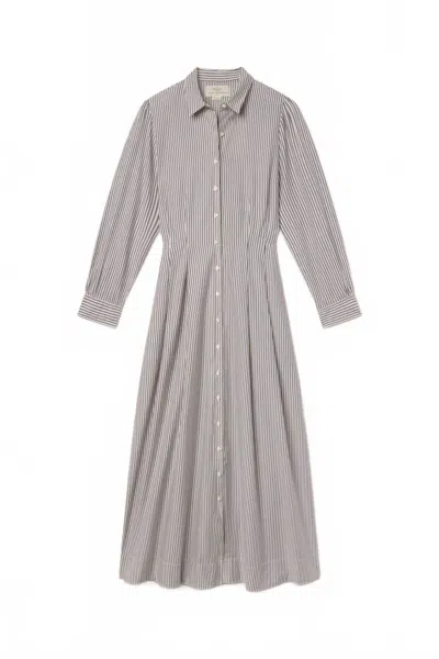 Trovata Emmelie Dress In Navy Stripe In Blue