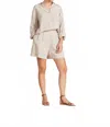 Trovata Everett Pull-on Short In Flax Linen In Neutral
