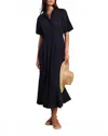 Trovata Handker Eyelet Aster Dress In Black In Black