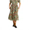 Trovata Makena Midi Skirt In Tranquil Mist In Multi