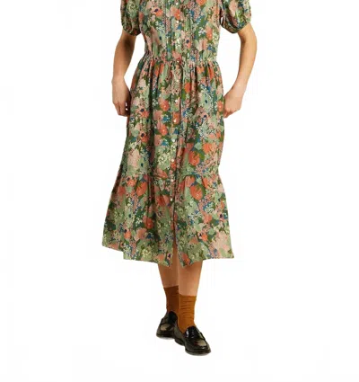 Trovata Makena Midi Skirt In Tranquil Mist In Green