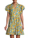 Trovata Iris Dress In Sunfade Garland In Multi