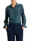 Trovata Jacquelin Shirt In Blue Ridge Ditsy In Multi