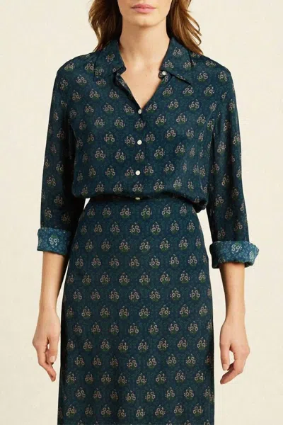 Trovata Jacquelin Shirt In Coastal Mosaic In Multi