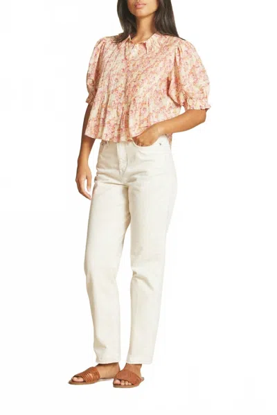 Trovata Jess Blouse In Pink Currant In Multi