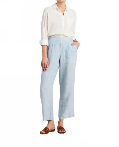 Trovata Leigh Pull-on Pant In Sky Linen In Blue