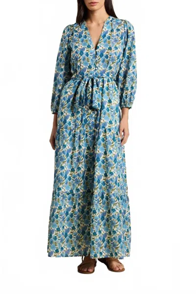 Trovata Lia Maxi Dress In Cielo Floral In Blue