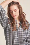 TROVATA LILLY BLOUSE IN PLAID