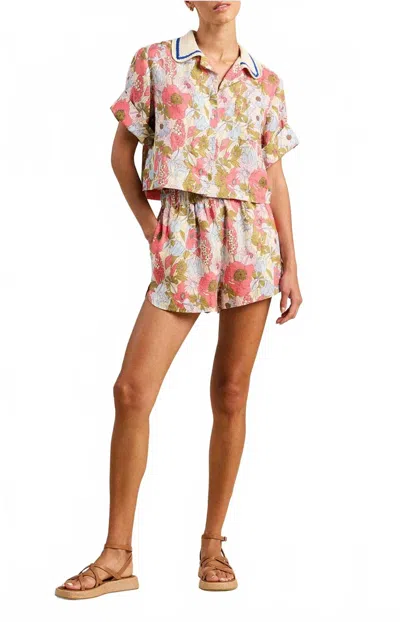 Trovata Lucy Shorts In Tarsila Bloom Floral In Pink