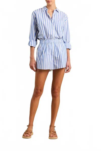 Trovata Lucy Shorts In Volpi Lines In Blue