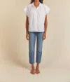Trovata Marianne B Ruffle Sleeve Shirt In White In White
