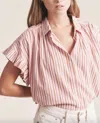 Trovata Marianne B Top In Tanner Stripe In Multi