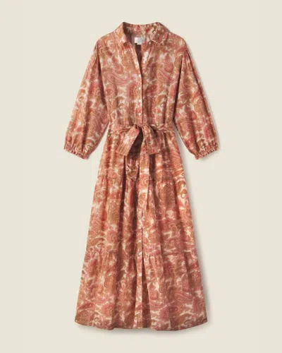 Trovata Martina Dress In Autumn Paisley In Pink