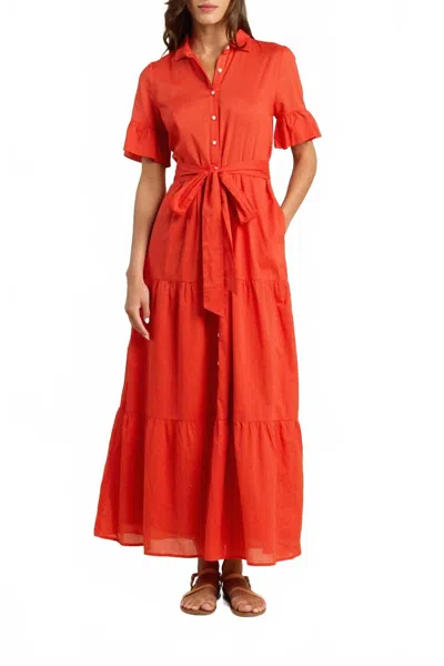 Trovata Martine Dress In Tomato In Red