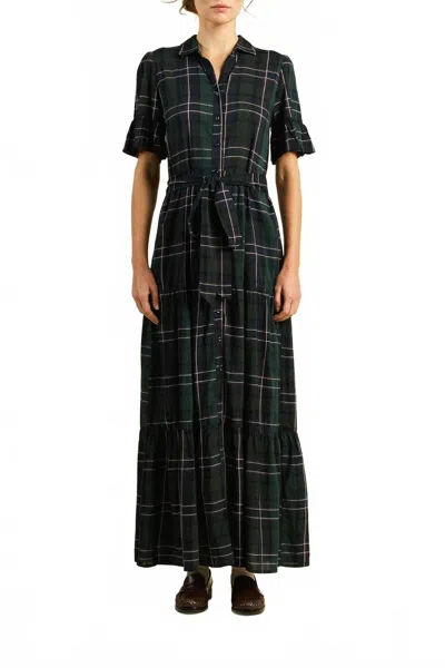 Trovata Martine Dress In Windsor Plaid In Black
