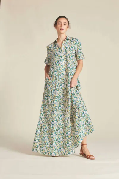 Trovata Martine Maxi Dress In Calma Bloom In Multi