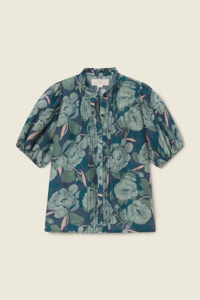 Trovata Mira Blouse In Hushed Shadow In Blue