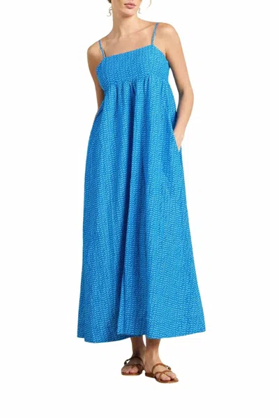 Trovata Mirela Maxi Dress In Cerulean Floral In Blue