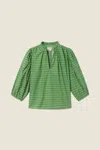 Trovata Orly Medallion Blouse In Green Medallion In Green