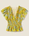 Trovata Paloma Blouse In Golden Briar In Multi