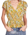 Trovata Paloma Blouse In Golden Briar In Multi