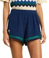 Trovata Rhea Pull-on Short In Blue In Blue
