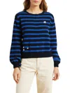 Trovata Ryann Sweater In Navy/blue Stripe In Multi