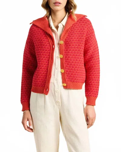 Trovata Savannah Cardigan In Red