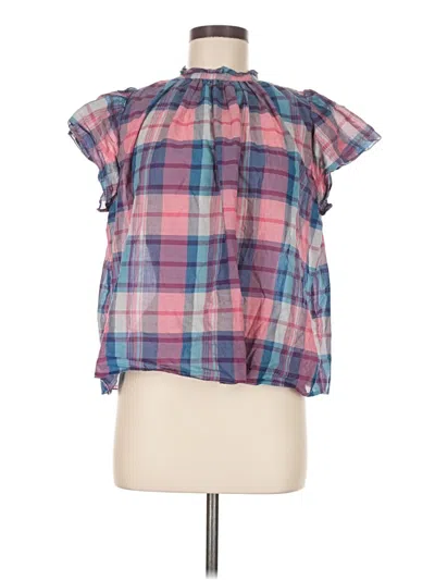 Pre-owned Trovata Short Sleeve Blouse In Pink