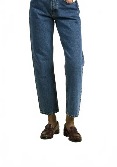 Trovata Sierra Shirt In White In Blue