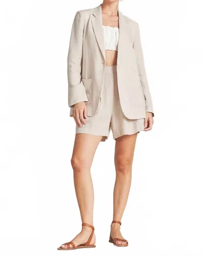 Trovata Theo Blazer In Flax In Neutral