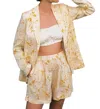 Trovata Theo Blazer In Honey Flora In Multi