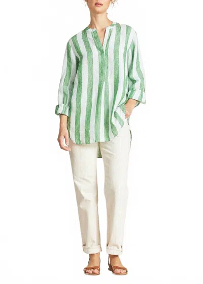 Trovata Tori Tunic Top In Aloe In Green