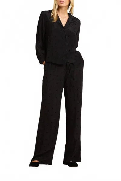 Trovata Vera Pants In Black Polka Dot