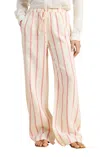 Trovata Vera Relaxed Straight Pants In Pomme Stripe In Multi