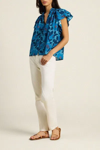 Trovata Violette Blouse In Laguna Floral In Multi
