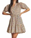 Trovata Phoebe Dress In Belle Rives In Brown
