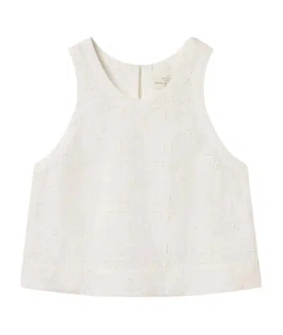 Trovata Women's Esther Embroidered Tank Top In Handkerchief Eyelet In Neutral