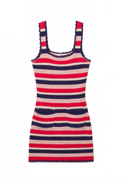 Trovata Sweater Tank Dress In Multi Jaida