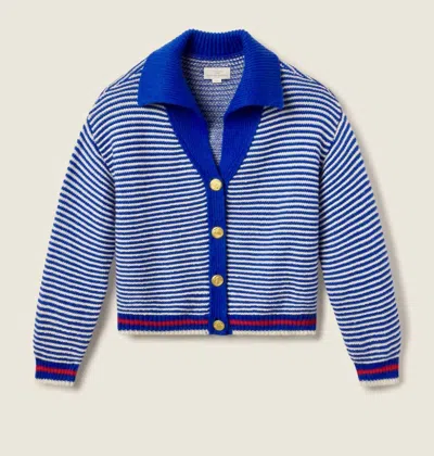 Trovata Women's Savannah Cardigan In Blue Stripe