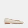 Trove Anisa Ballet Flats Creme Crinkle Patent - Re:vita