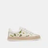 Trove Azalia Sneakers White Floral Raffia - Re:vita In Multi