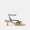 Trove Bev Braid Wide Heels Black Natural Jute - Re:vita In Multi